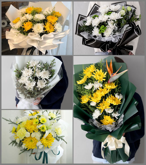 河南开封鼓楼区卧龙街道白事花束代送
